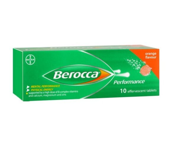 Berocca Performance Eff Tablets Orange 10S