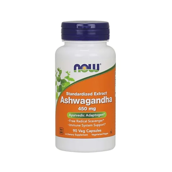 NOW Ashwagandha 450 mg 90 Vegetarian Capsules