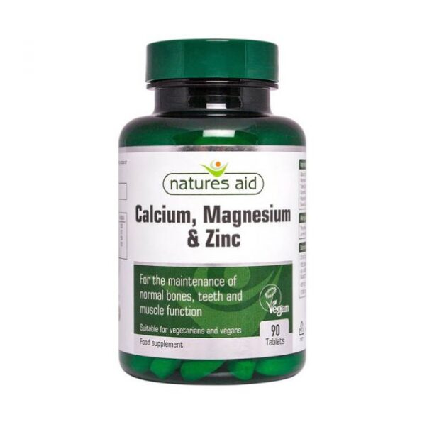 Natures Aid Calcium Magnesium &Zinc Tabs 90s