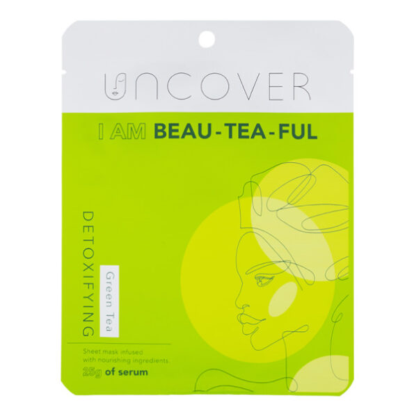 Uncover Green Tea Detoxifying Sheet Mask 25 g