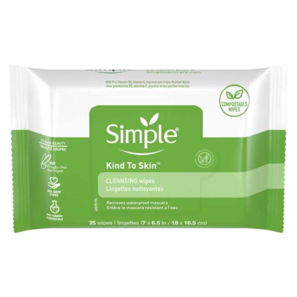 Simple Cleansing Facial Wipes 25S