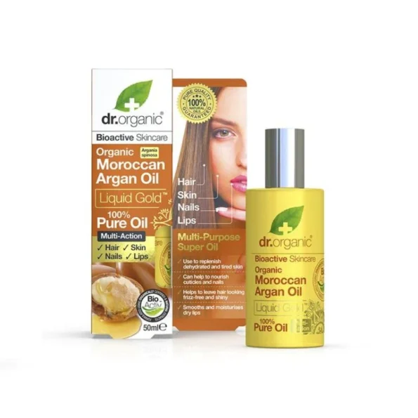 Dr Organic Moroccan Argan 100% Pure Oil 50ml